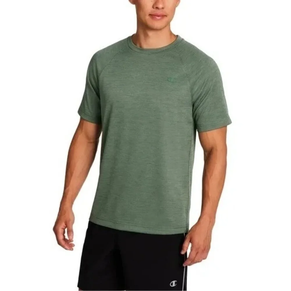 Champion Green Men's XXL Athletic T-Shirt 100% Polyester  K1072